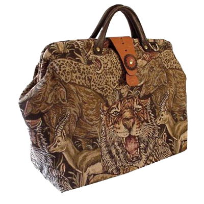 ArtisanStreet's Wildlife Tapestry Carpet Bag